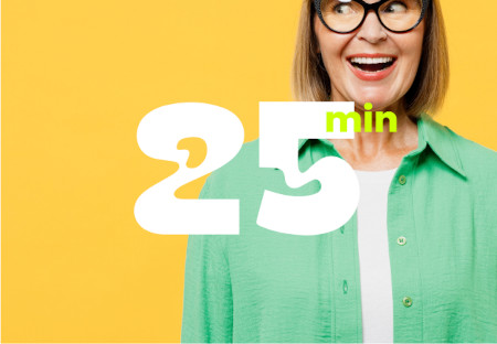 Des sessions de <br>25 minutes